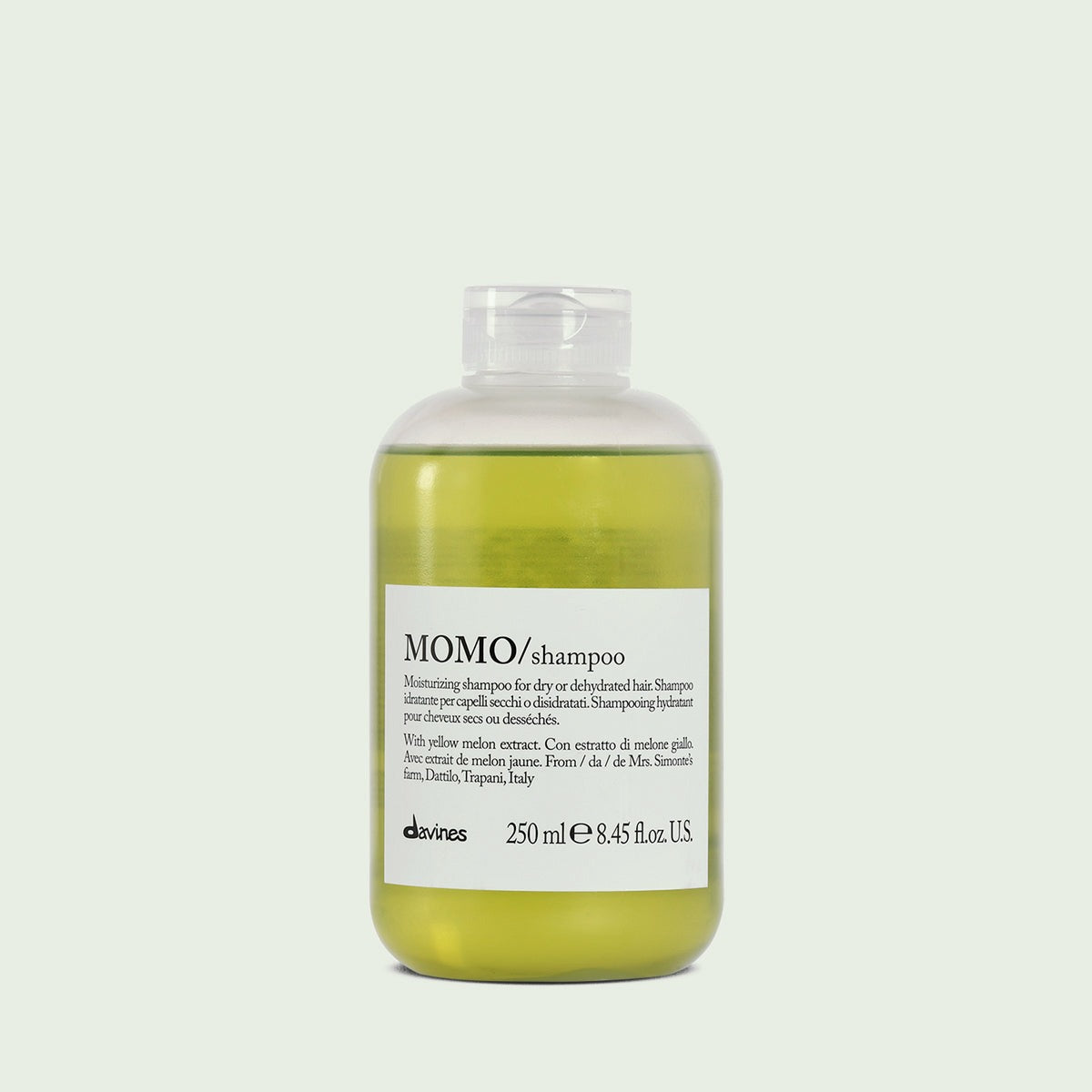 Davines MOMO shampoo, 250 ml bottle