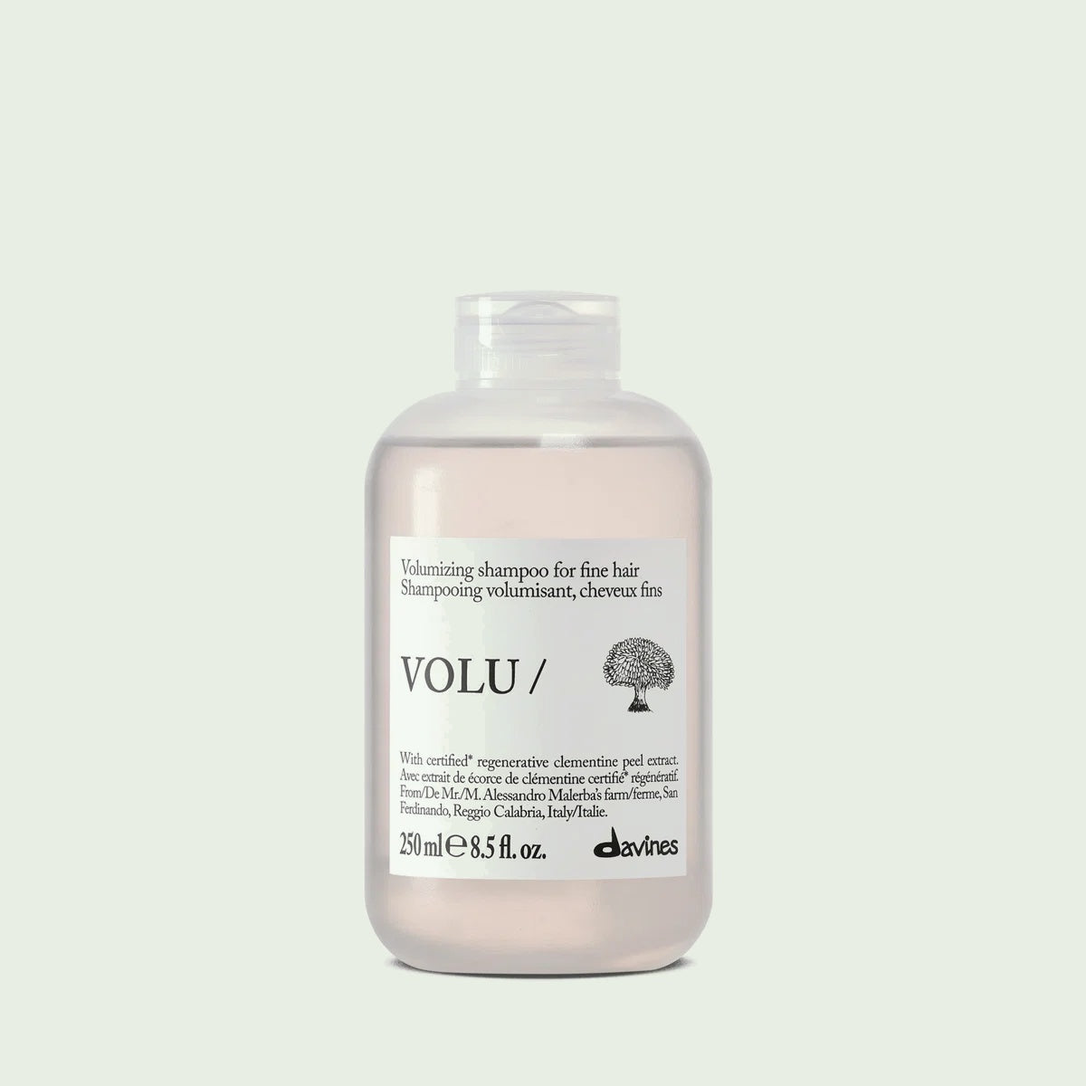 Davines VOLU shampoo, 250 ml bottle